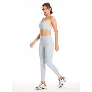 Customized New Design High Quality One-shoulder Yoga Gym Sport Bra Top Fitness