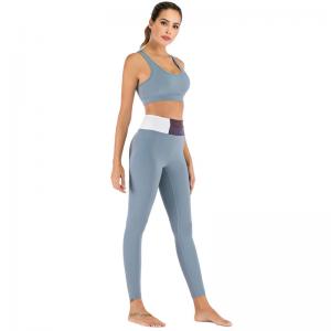 Ins Hot Selling Tight Seamless Yoga Set Women Sports Bra Fitness & Yoga Wear Seamless Leggings Set