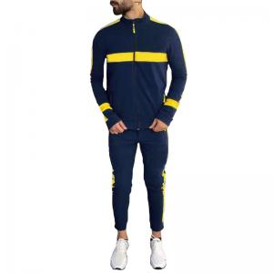 New Fashion Zip Up Street Wear Hoodies Slim Fit Tracksuit Mens Sportswear With Side And Front Stripes For Jogging