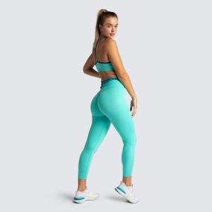 Seamless High Waist Leggings And Yoga Bra Suit Fitness Workout Strap Sportswear Yoga Sets
