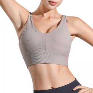 Oem Customized Logo Adult Yoga Bra Padded Ladies Women Sports Bra Top Fitness Yoga Top Women Wear Yoga Bra 