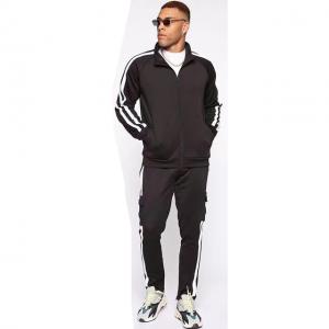 New Arrivals Zipper Gym Outfit For Men Casual Workout Tracksuit Sportswear Jogger Sports Tops And Pants 2pcs With Pockets
