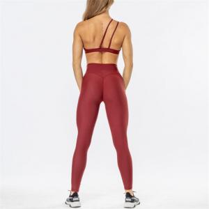 Custom Logo High Waist Yoga Jogger Pants Sports Bra With Pocket Leggings Bra Two Piece Set