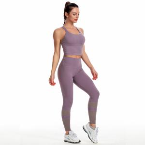 Sports Gym Fitness Yoga Wear 2 Piece Top And leggins Suit Women Active Women Workout Yoga Bra Short Sets