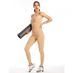 Wholesale High Quality Women's Cross Hanging Yoga Wear Vest High Strength Training Beauty Back Fitness Bra