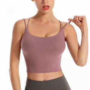 High-end Yoga Wear Yoga Bra Women Adults Quick Dry Breathable Spandex / Nylon