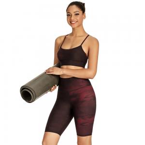 Women Printed Yoga Set Two Piece Yoga Set Sports Bra And Shorts Set Fitness Gym Yoga Short Sets