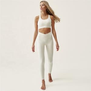 Wholesale Nylon Spandex Pure High Waist Private Label Nude Private Yoga Set For Women