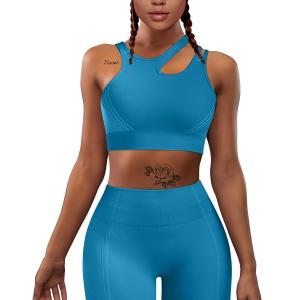 Wholesale New Womens Gym Yoga Sports Fitness Bra And Shorts Solid Color Seamless Stretchy Yoga Set