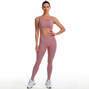 New Arrival Custom Gym Clothing Sportswear Fitness Yoga Wear Women Leopard Print Sport Yoga Set