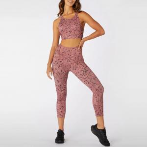 Fitness Yoga Wear Woman High Elastic Support Leggings Fully Lined Bra Size Dry Quickly Wholesale Set